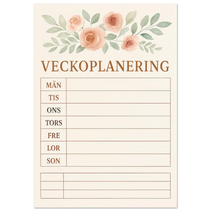 Veckoplanering