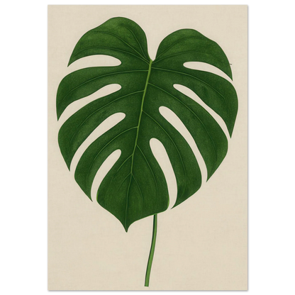 Monstera Elegans: Frukter Botanical Print - Naturens Skönhet för ditt Hem