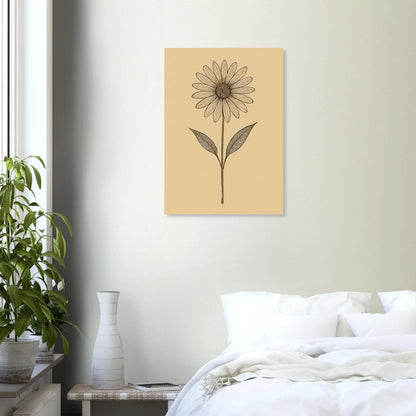 Frukter: Elegant Blommig Affisch med Minimalistisk Design