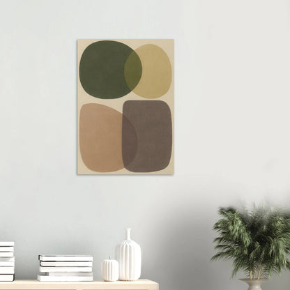 Abstrakt / Minimalistisk Jordnära Geometrisk Konsttryck – Premium Poster i Flera Storlekar