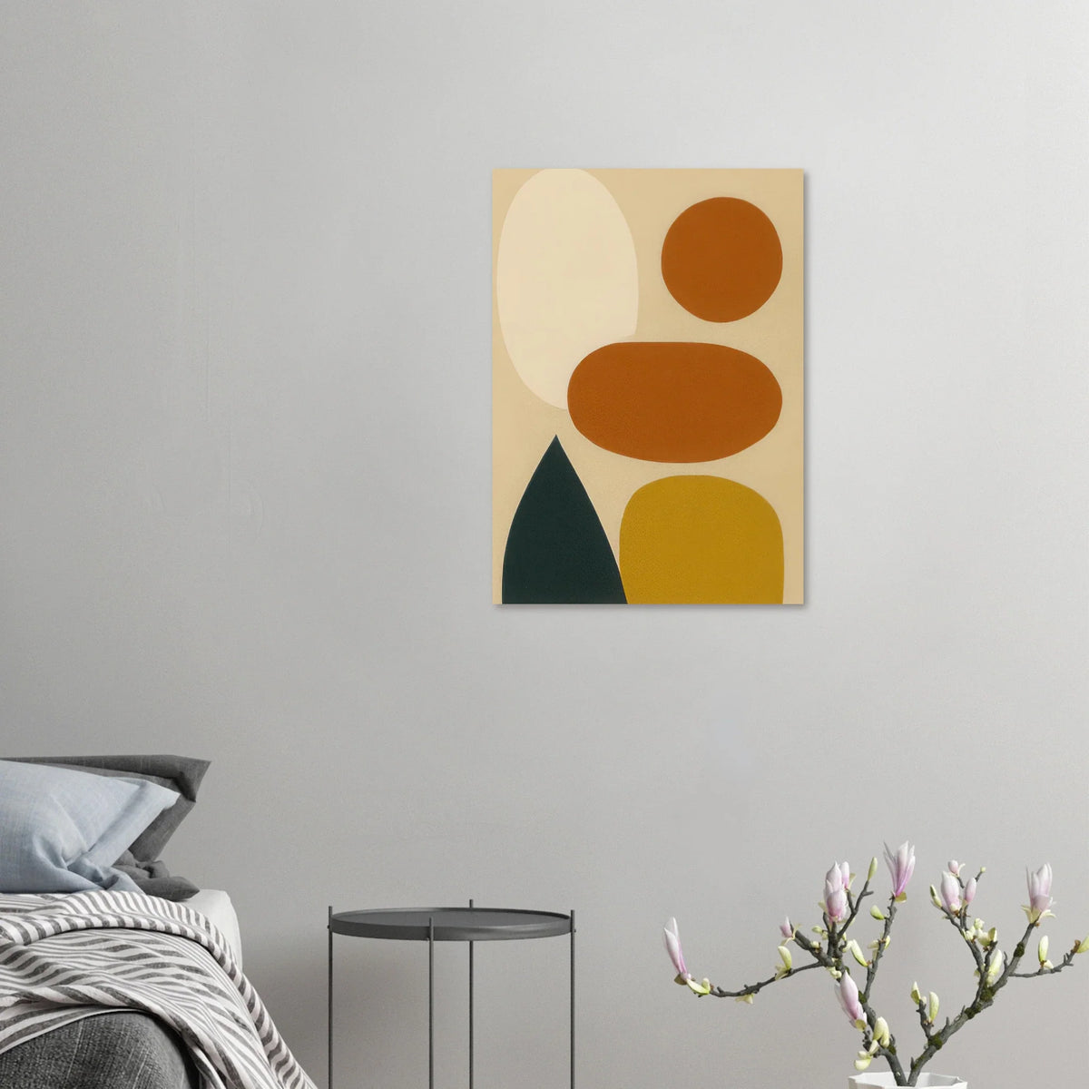 Abstrakt / Minimalistisk Poster i Rustika Jordtoner – Modern Konst för Ditt Hem