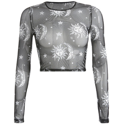 Astro Mesh Crop Top i spets | Trendig & stretchig