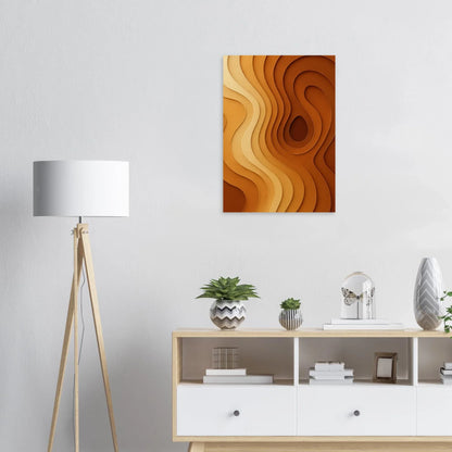 Minimalistiska Jordtoner – Modern Vågkonst Poster i Flera Storlekar