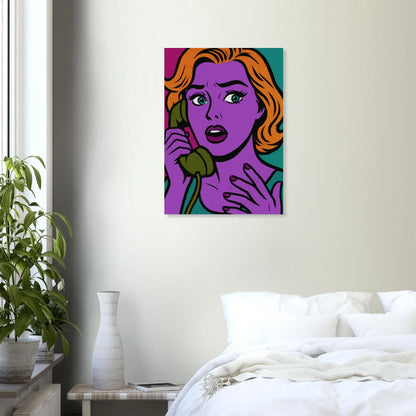 Pop Art Poster: Retro Glamour Wall Art in Vibrant Hues, Available in Various Sizes
