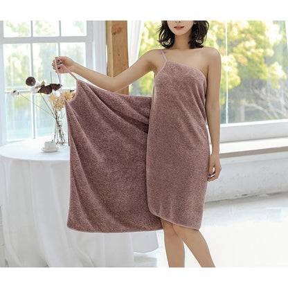 Bärbar korall Fleece handduk