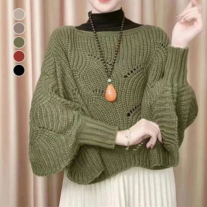 Bat Sleeve Stickad sjal