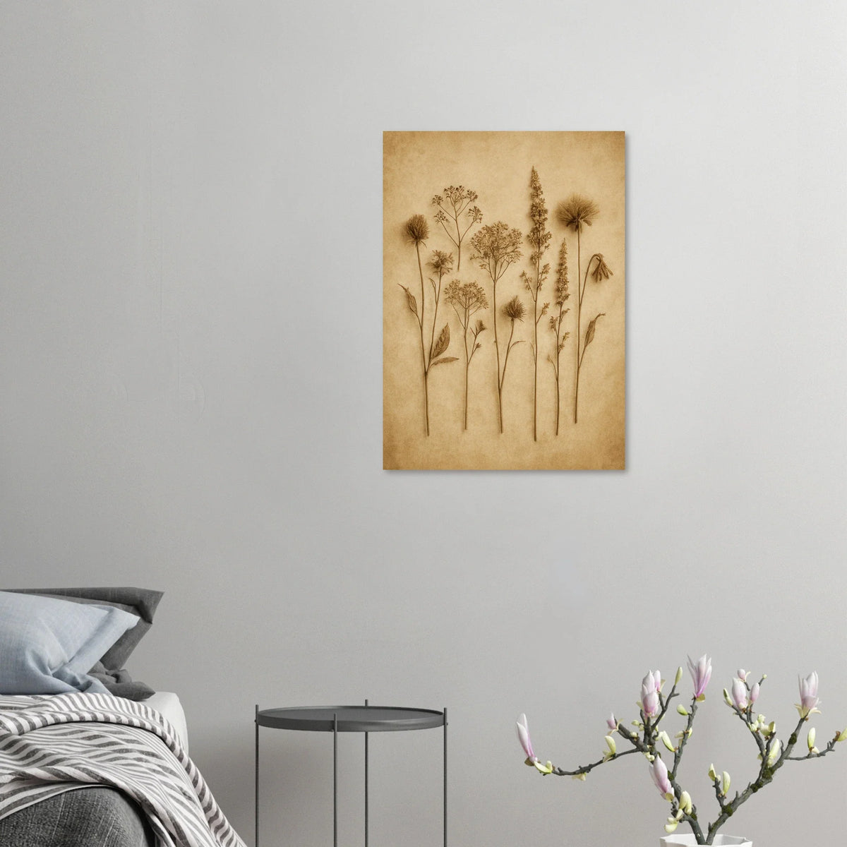 Frukter – Vintage Botanisk Konsttryck i Jordnära Toner, Premium Halvblank Poster i Flera Storlekar