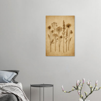 Frukter – Vintage Botanisk Konsttryck i Jordnära Toner, Premium Halvblank Poster i Flera Storlekar