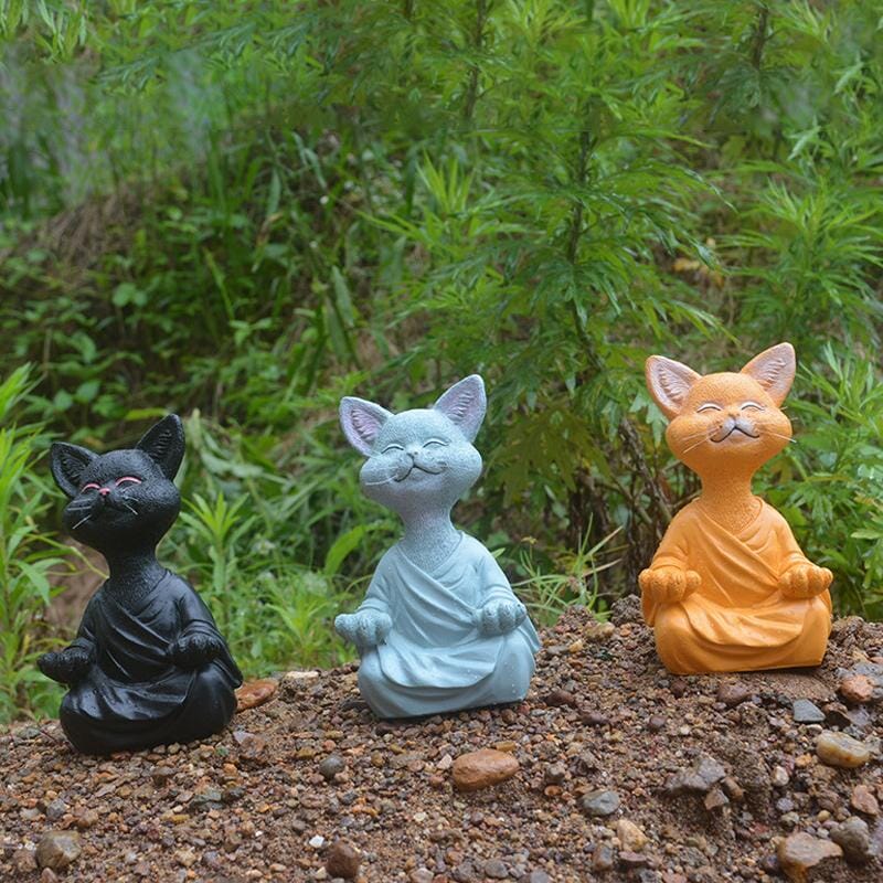 Buddha Katt Prydnad