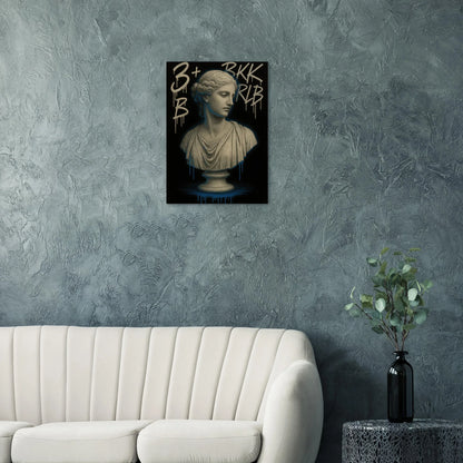 Urban Goddess Graffiti Bust Poster - Modern Art Print