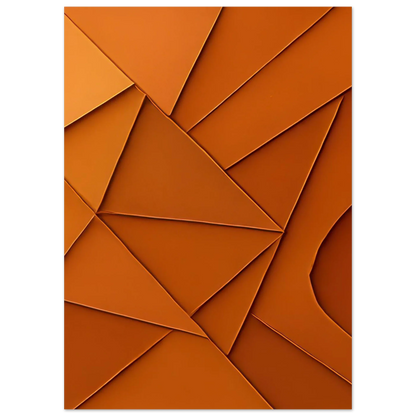 Abstrakt / Minimalistisk Terrakotta Design - Högkvalitativ Poster i Flera Storlekar