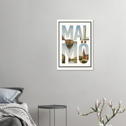 Malmö Cityscape Art Poster - Iconic Landmarks & Urban Charm Print