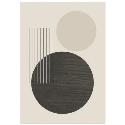 Minimalist Abstract Geometric Poster – Earthy Tones & Timeless Design for Your Space
