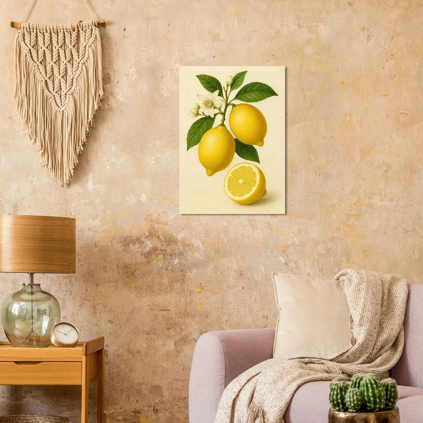 Fresh Lemon & Greenery Poster - Choose Your Perfect Size