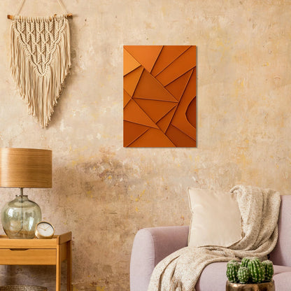 Abstrakt / Minimalistisk Terrakotta Design - Högkvalitativ Poster i Flera Storlekar
