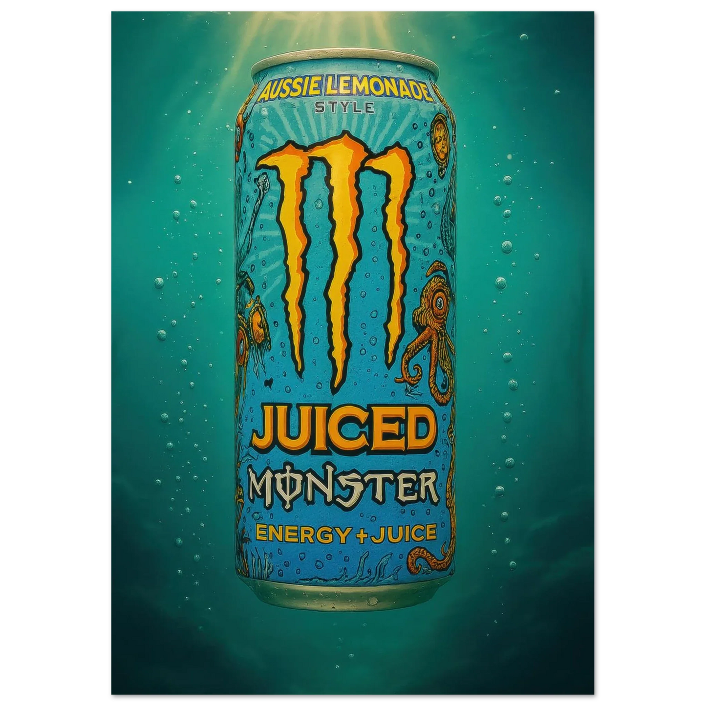 Monster AUSSIE LEMONADE Poster - Choose Your Perfect Size