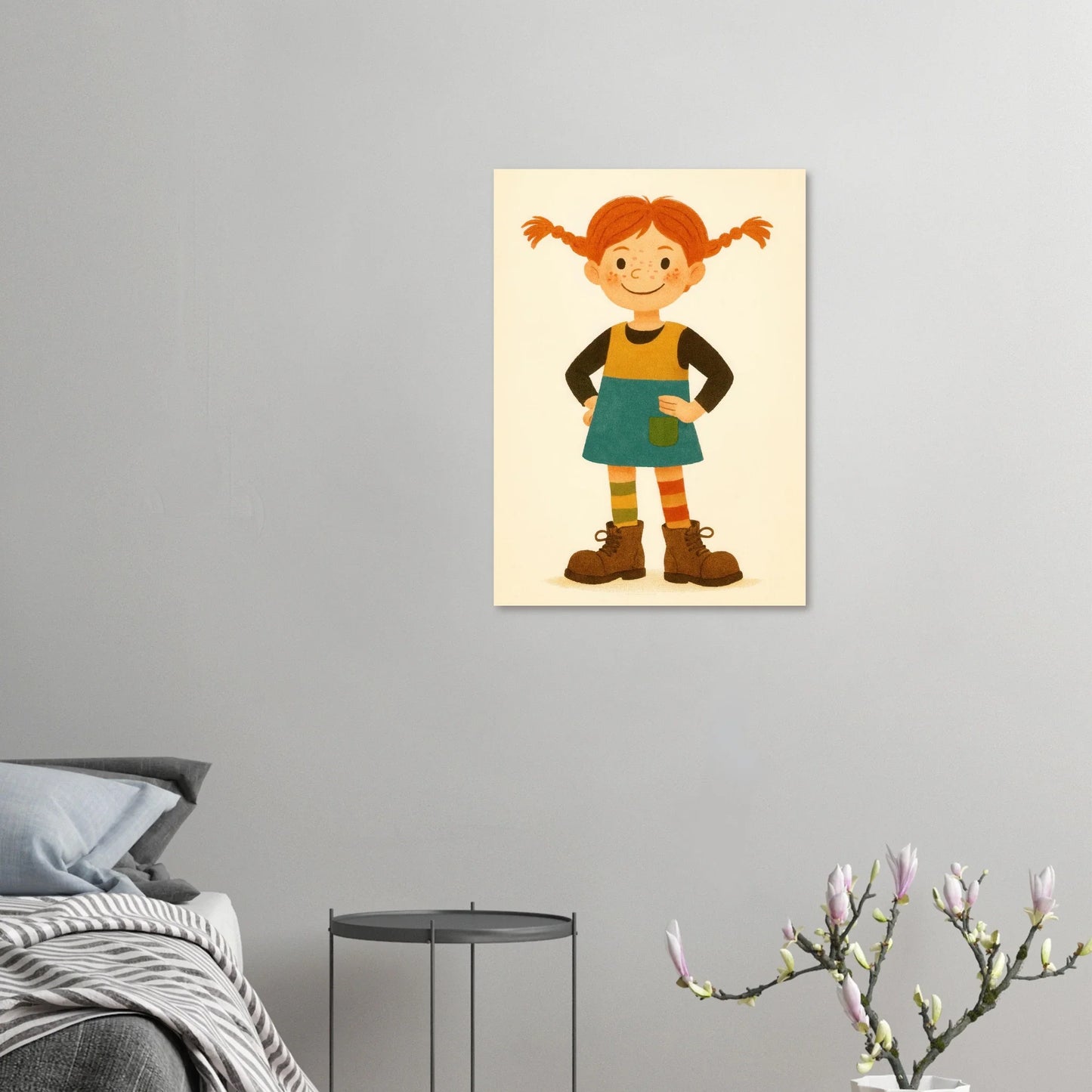 Pippi Långstrump Klassisk Poster – Livfull Konst för Barnrummet