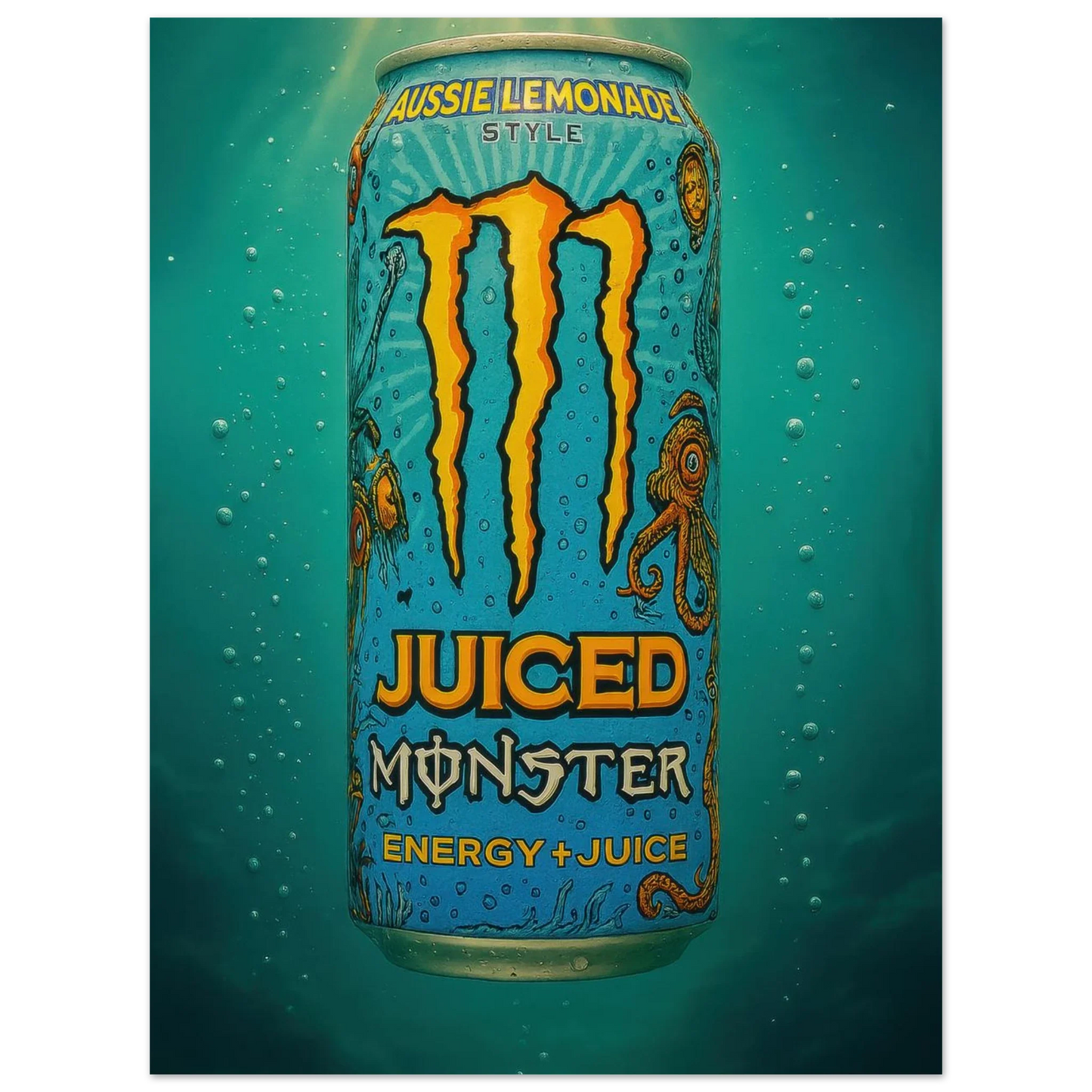 Monster AUSSIE LEMONADE Poster - Choose Your Perfect Size
