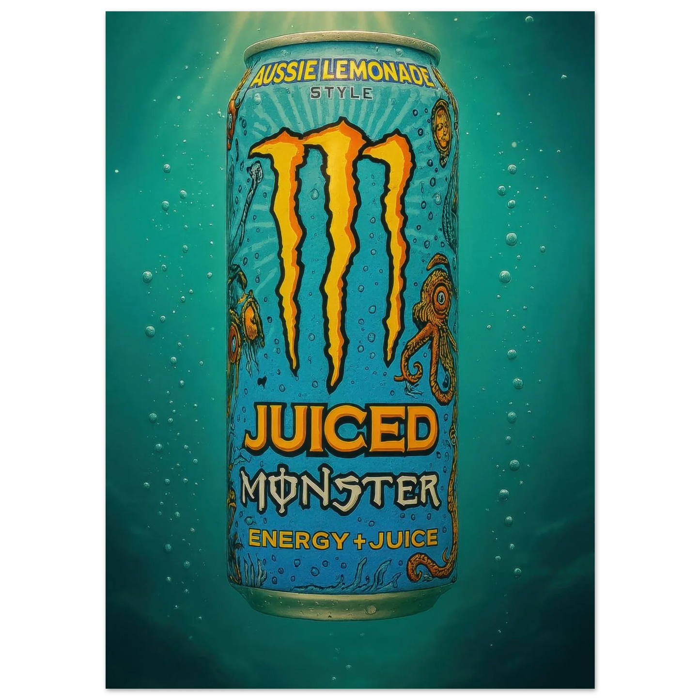 Monster AUSSIE LEMONADE Poster - Choose Your Perfect Size