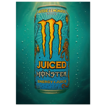 Monster AUSSIE LEMONADE Poster - Choose Your Perfect Size