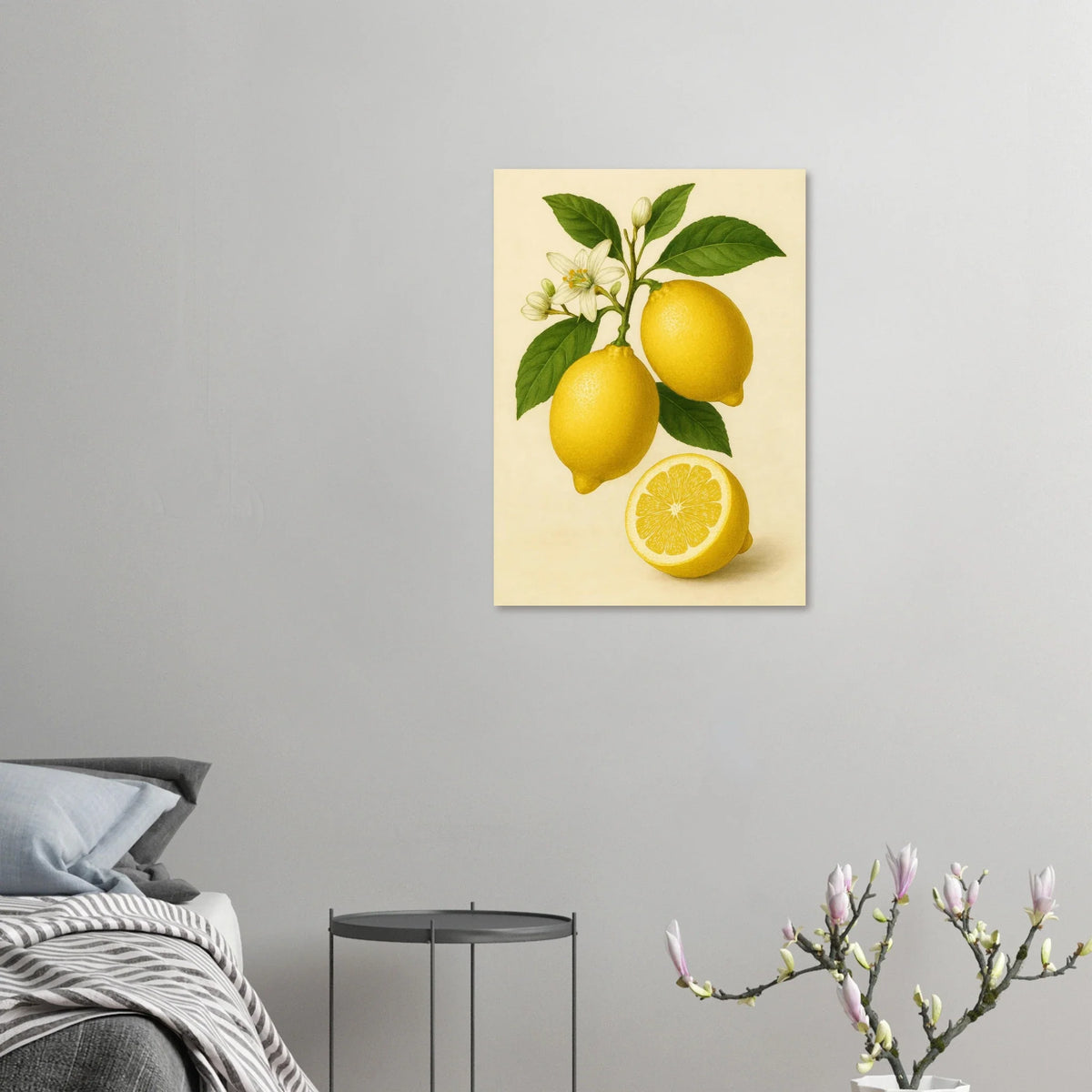 Fresh Lemon & Greenery Poster - Choose Your Perfect Size