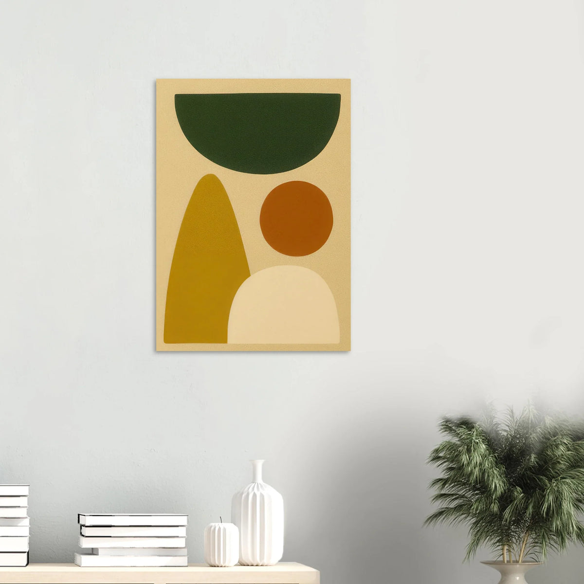 Abstrakt Minimalistisk Jordnära Geometrisk Affisch – Modern Konst för Ditt Hem i Flera Storlekar