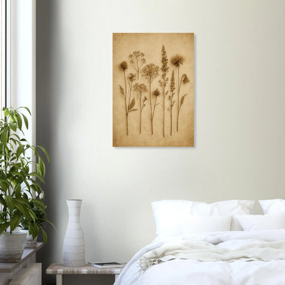 Frukter – Vintage Botanisk Konsttryck i Jordnära Toner, Premium Halvblank Poster i Flera Storlekar