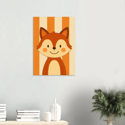Foxy Friend Art Print – Playful Forest Charm for Your Little One's Room