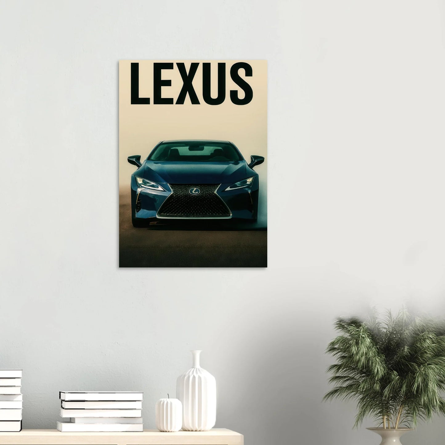 Lexus RC Performance Poster - Blå Sportbil Konsttryck