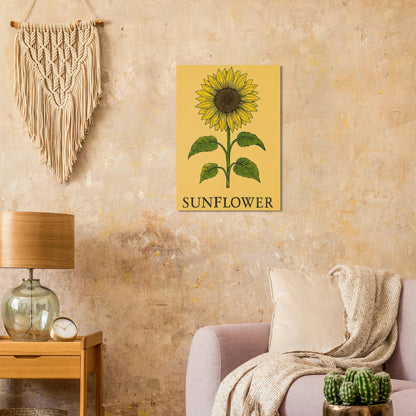 Frukter Solros Poster - Levande Gårdsinspirerad Konst med Soliga Nyanser