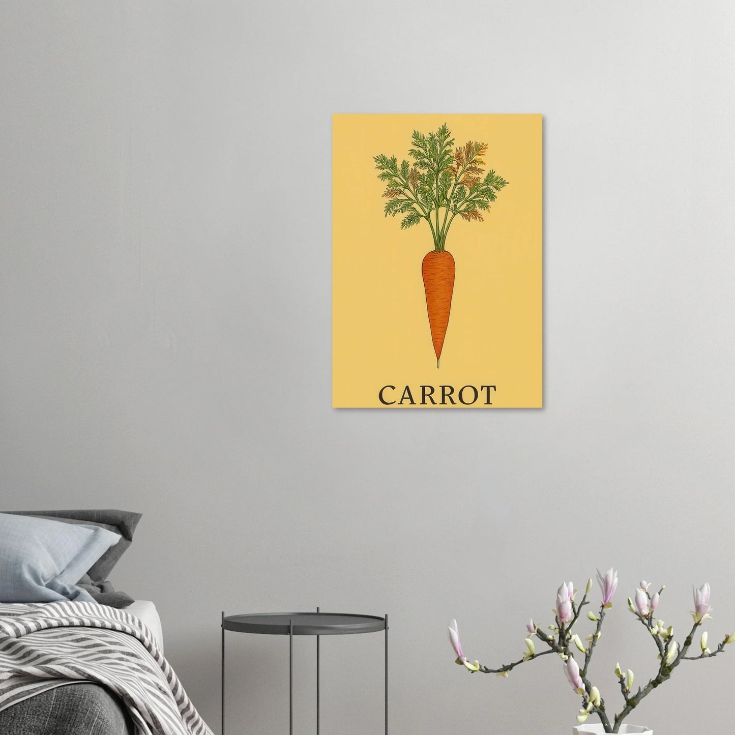 Frukter Carrot Botanical Art Print – Classic Swedish Inspired Kitchen & Dining Decor