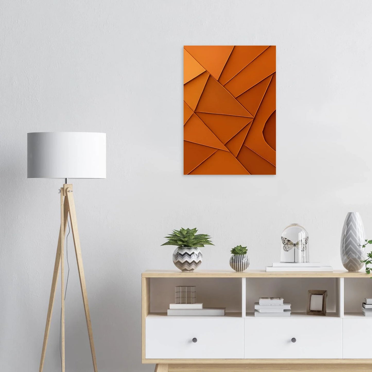 Abstrakt / Minimalistisk Terrakotta Design - Högkvalitativ Poster i Flera Storlekar