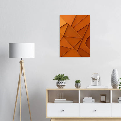 Abstrakt / Minimalistisk Terrakotta Design - Högkvalitativ Poster i Flera Storlekar