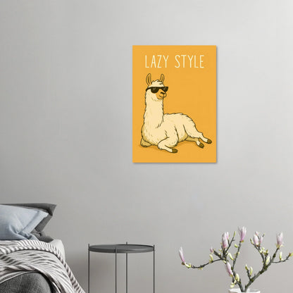 Lazy Style Chillin' Llama Poster – Premium Wall Art for Relaxed Vibes