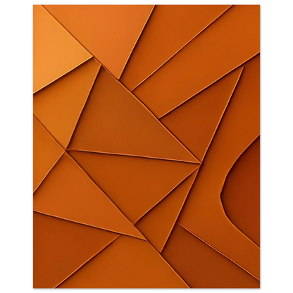 Abstrakt / Minimalistisk Terrakotta Design - Högkvalitativ Poster i Flera Storlekar