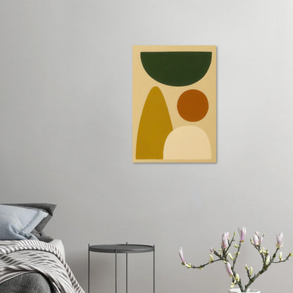 Abstrakt Minimalistisk Jordnära Geometrisk Affisch – Modern Konst för Ditt Hem i Flera Storlekar
