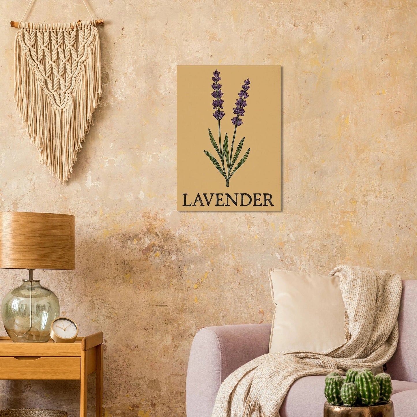 Frukter Lavendel Botanisk Illustration Affisch - Ljus & Livfull Väggkonst i Olika Storlekar