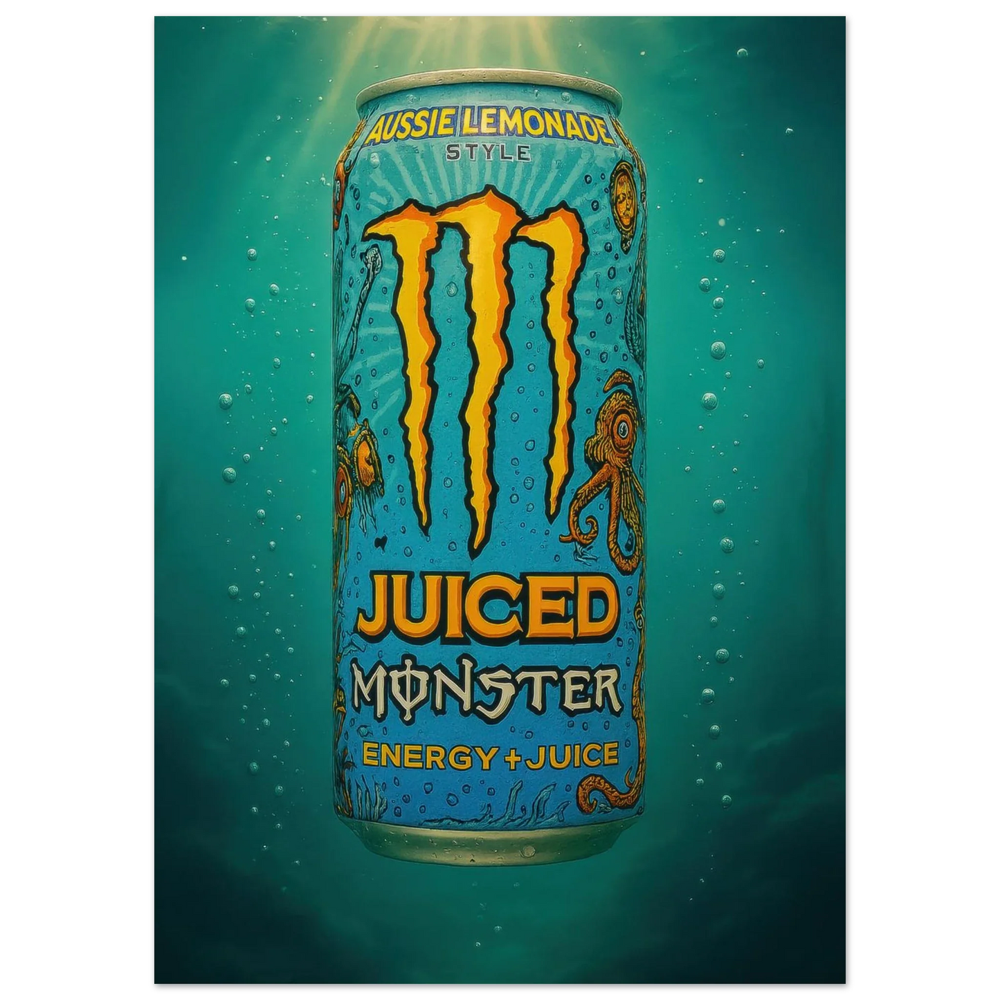 Monster AUSSIE LEMONADE Poster - Choose Your Perfect Size