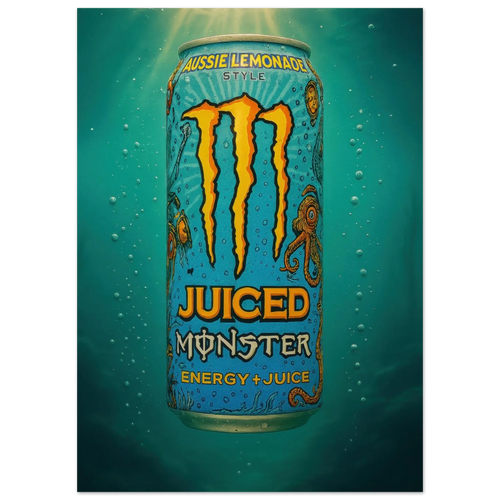 Monster AUSSIE LEMONADE Poster - Choose Your Perfect Size