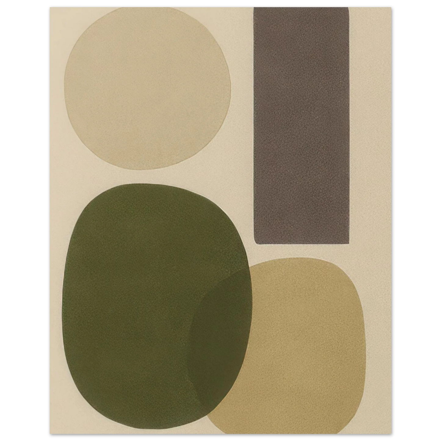 Abstrakt Minimalistisk Jordnära Geometrisk Affisch