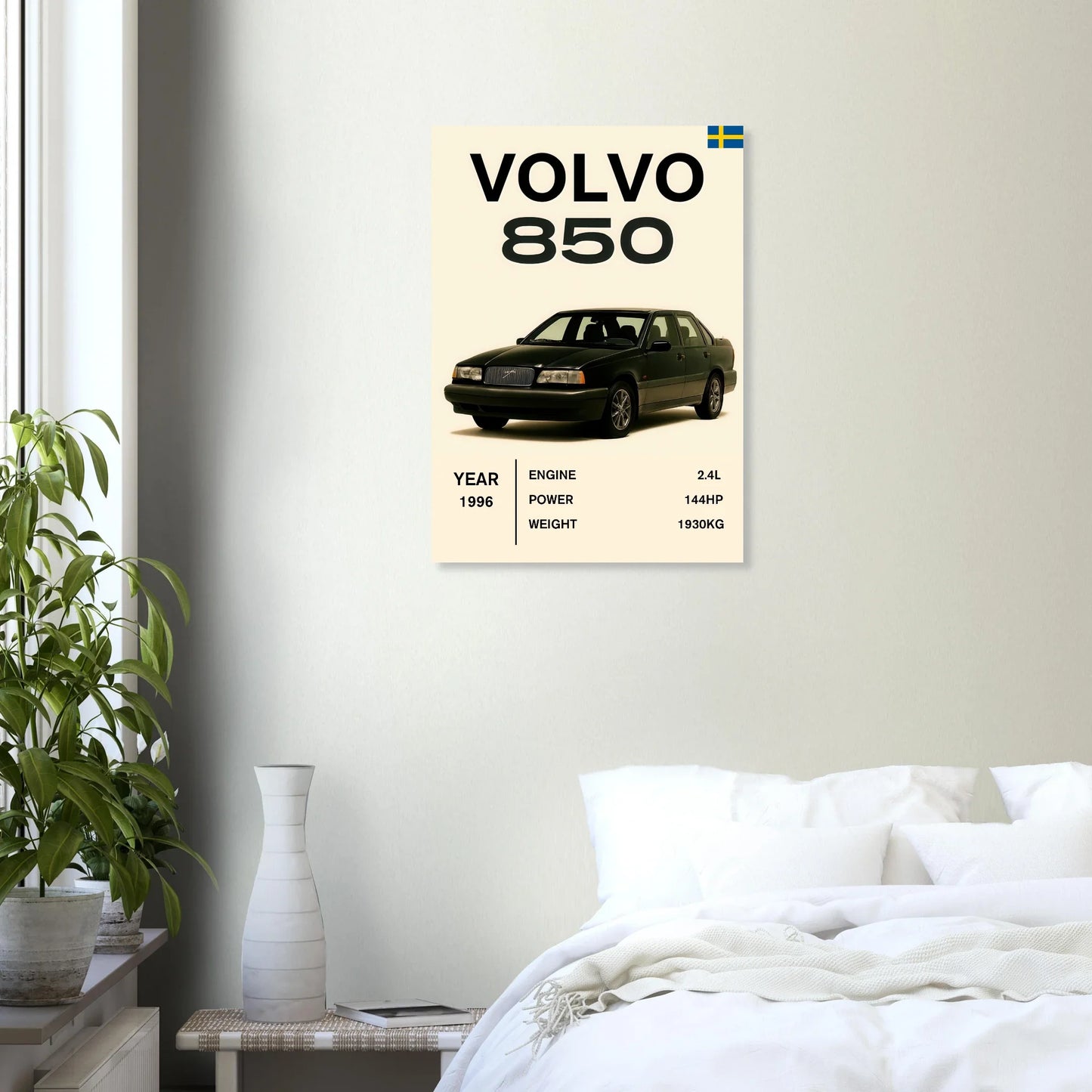 Volvo 850 Klassisk Bil Affisch – Fånga Tidens Elegans med Premium Konsttryck
