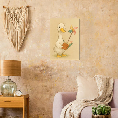 Barn Owl Storytime: Whimsical Watercolor Print for Nurseries & Playrooms