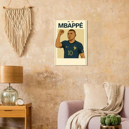 Mbappe 'Captain's Call' Football Legend Poster – Premium Art Print for Sports Fans