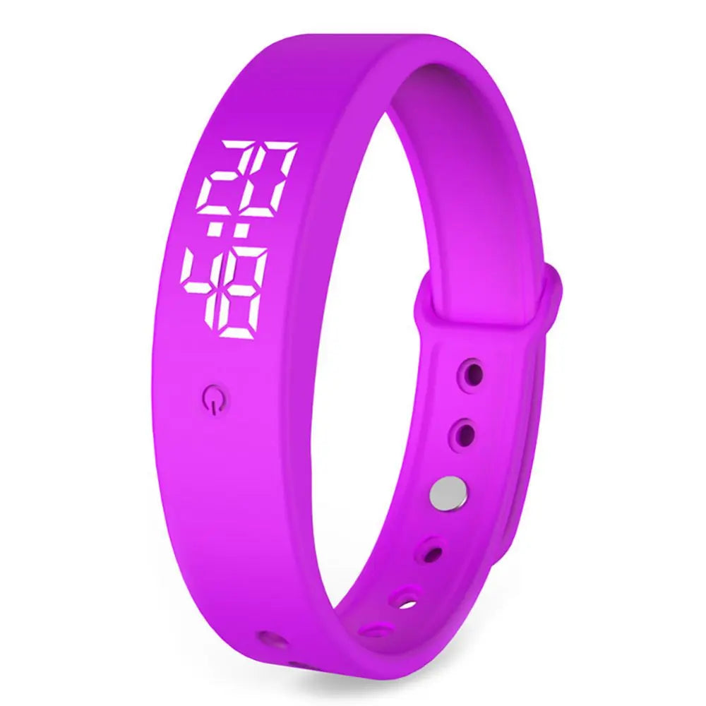 Smartband med LED-display – digital klocka med vibrationsalarm