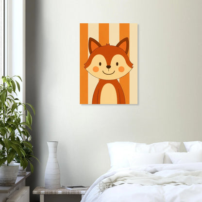 Foxy Friend Art Print – Playful Forest Charm for Your Little One's Room
