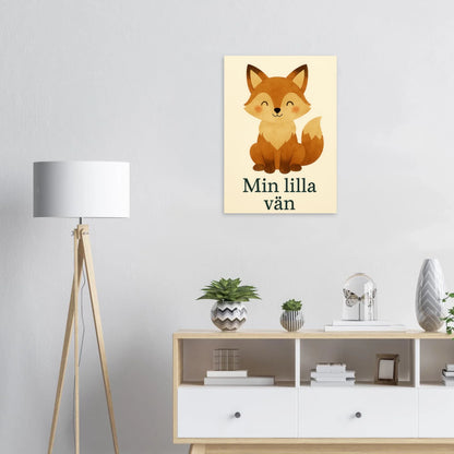 Min Lilla Vän Räv Konsttryck – Charmig Barndekoration i Olika Storlekar
