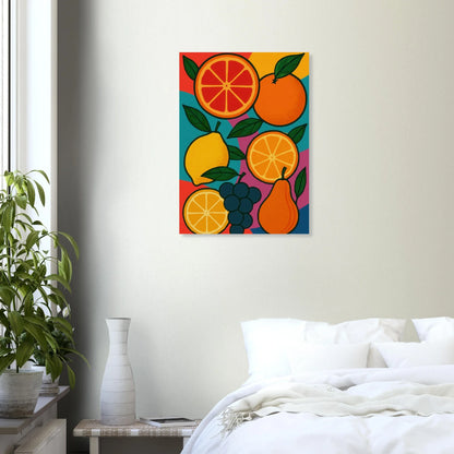 Frukter: Vibrant Pop Art Frukt Poster – Lägg till en färgexplosion i ditt hem