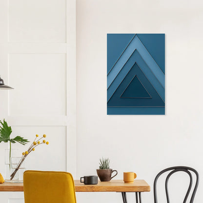 Abstrakt / Minimalistisk Poster i Sval Blå, Flera Storlekar