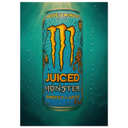Monster AUSSIE LEMONADE Poster - Choose Your Perfect Size