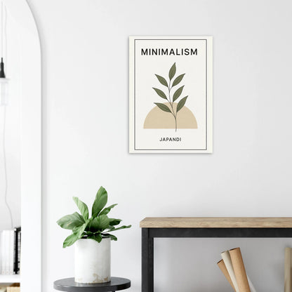 Japandi Minimalism Botanical Leaf Art Print – Elevate Your Space with Serene Design